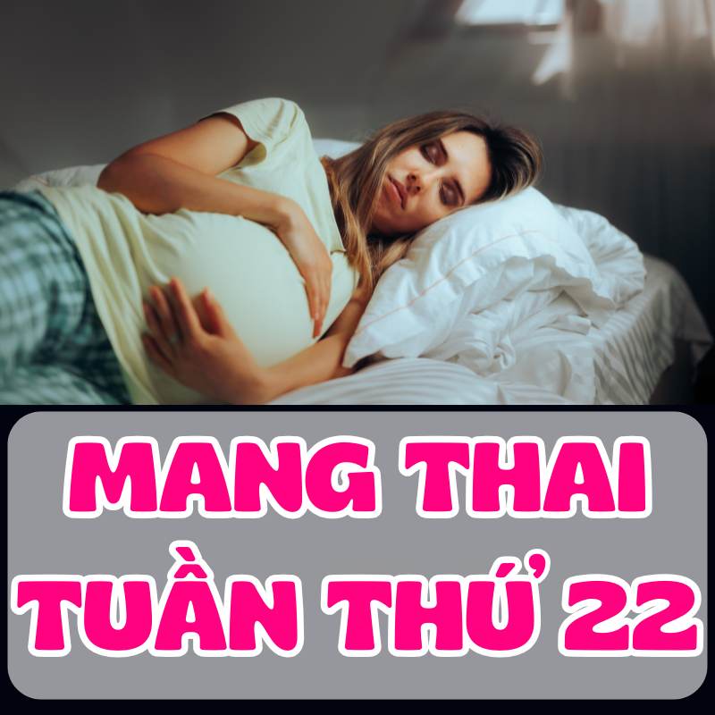 Mẹ bầu mang thai tuần thứ 22 đang nằm nghỉ ngơi